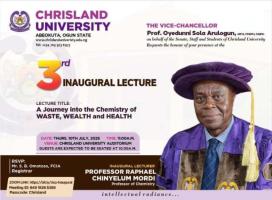 Chrisland University 3rd Inaugural Lecture